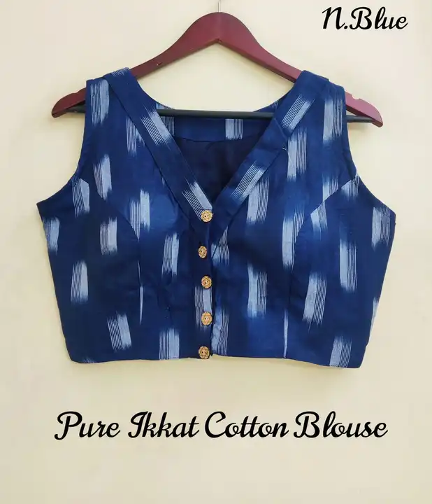 Pure Cotton Ikkat Blouse  uploaded by L & S GOODS CO on 3/7/2023