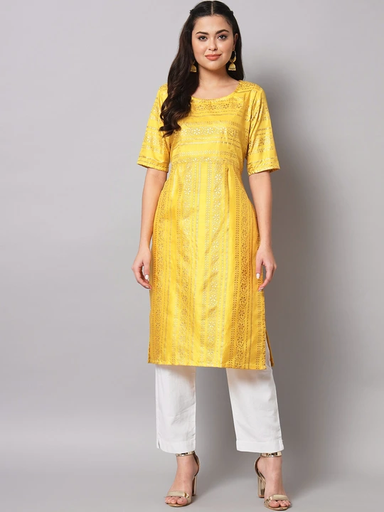 Polyester fabric kurti  uploaded by Galani Fashion on 3/7/2023