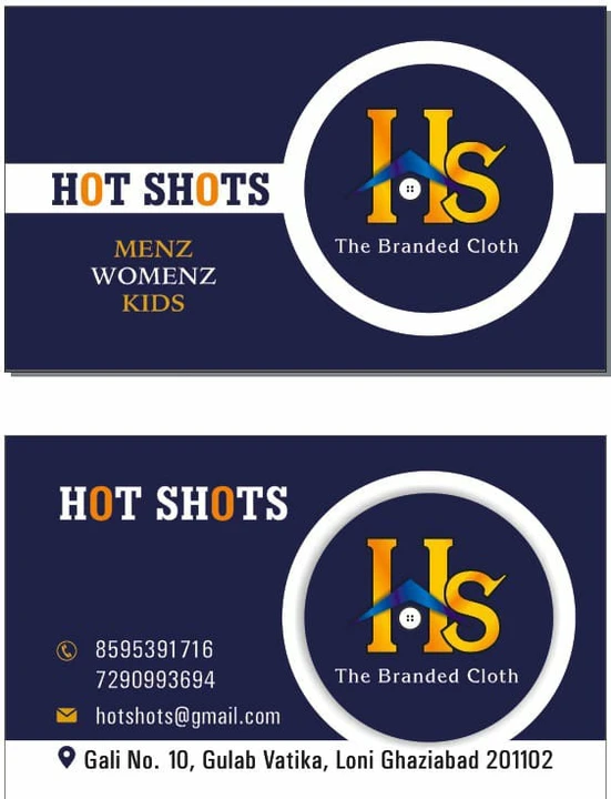Visiting card store images of Rk fabric