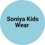 Business logo of Soniya kids wear