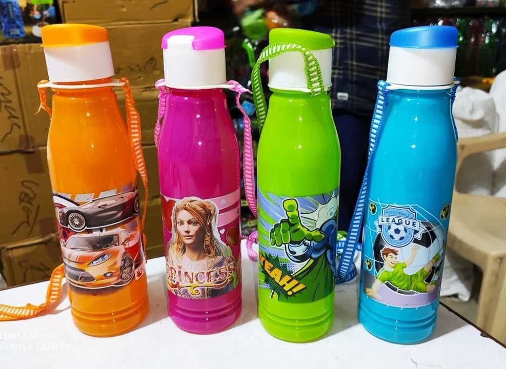 Big size bottle with printed. 35₹/pcs uploaded by Home&kitchan and toys house on 2/24/2021