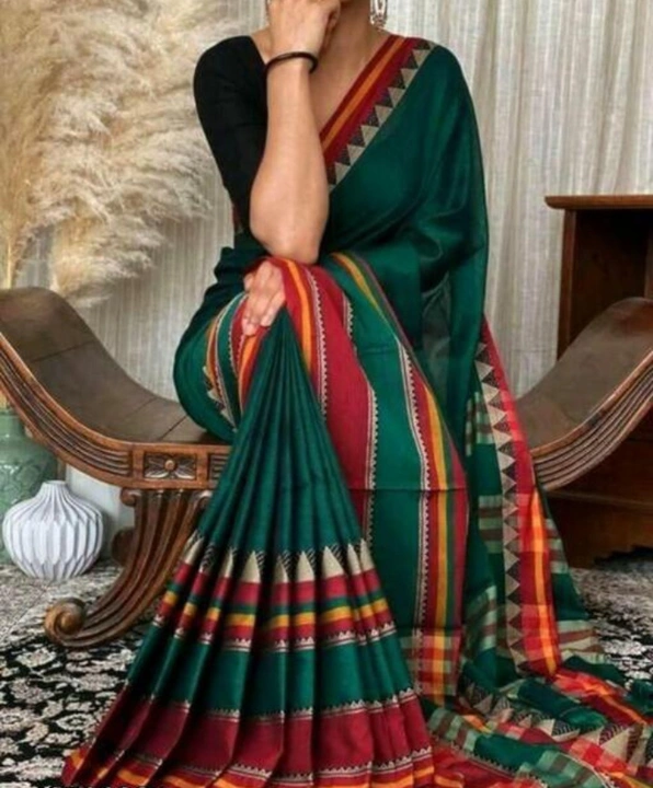 Sambalpuri pure cotton saree with blouse pis uploaded by Rupali collections on 3/7/2023