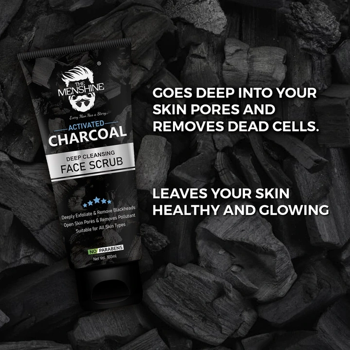 Activated Charcoal Deep Cleaning Face Scrub 100ml uploaded by DH CARE PRODUCTS on 3/7/2023