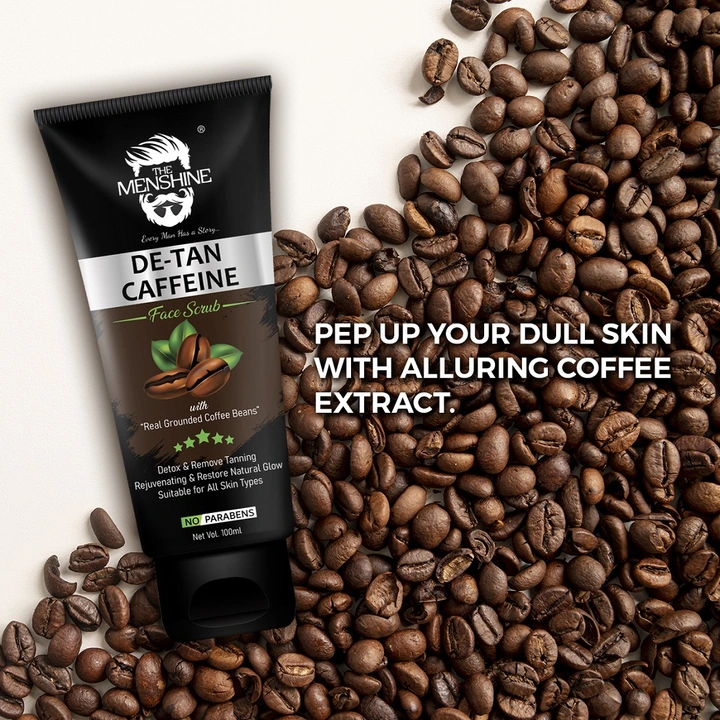 De-Tan Caffeine Face Scrub 100ml uploaded by DH CARE PRODUCTS on 3/7/2023
