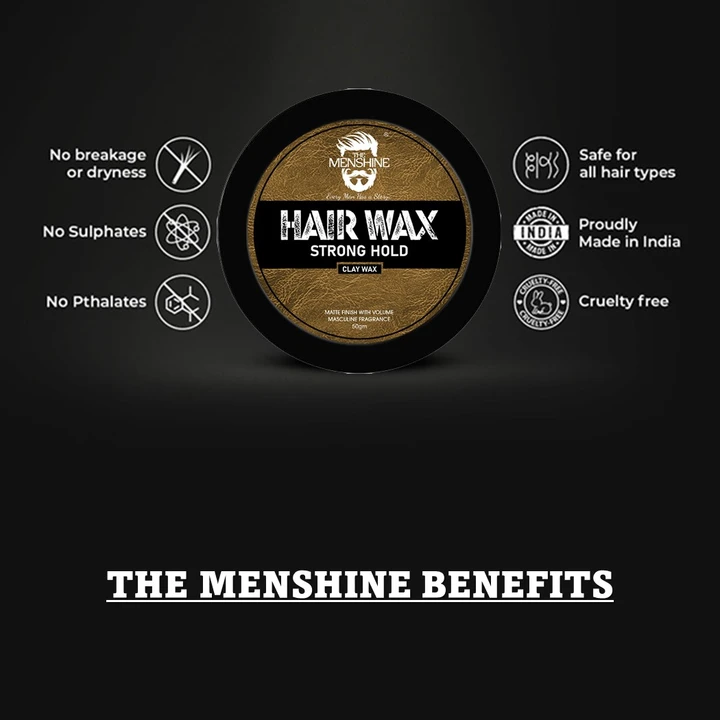 Hair wax strong hold Clay Wax 50gm uploaded by DH CARE PRODUCTS on 3/7/2023
