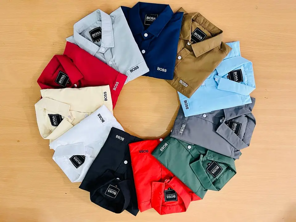 Post image web  - https://pantherstore.design.blog/..     
MENS  FULLSLEEVES PLAIN SHIRTS
*BOSS*

*FABRIC - LAFFAR TWILL 40-40*
*SIZE       - M,L, XL,XXL*
*COL       - 11*
*SET       -  44 PCS*
*RATE     - 220*

 CASH ON DELIVERY AVILABLE
APPROX COURIER CHARGES ADVANCE