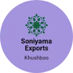 Business logo of Soniyama Exports