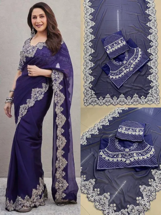 Blue Star Sarees uploaded by Trupti Creation on 3/7/2023