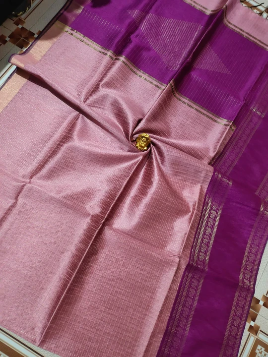 Semi raw silk handloom saeee uploaded by Dd Handloom and Yarn on 3/7/2023