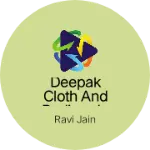 Business logo of Deepak cloth and radimade garments