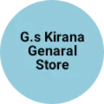Business logo of G.s kirana genaral store