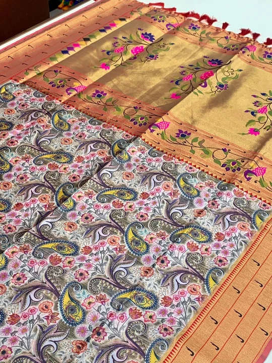 Stylish pathani border saree uploaded by GS TRADERS on 3/7/2023