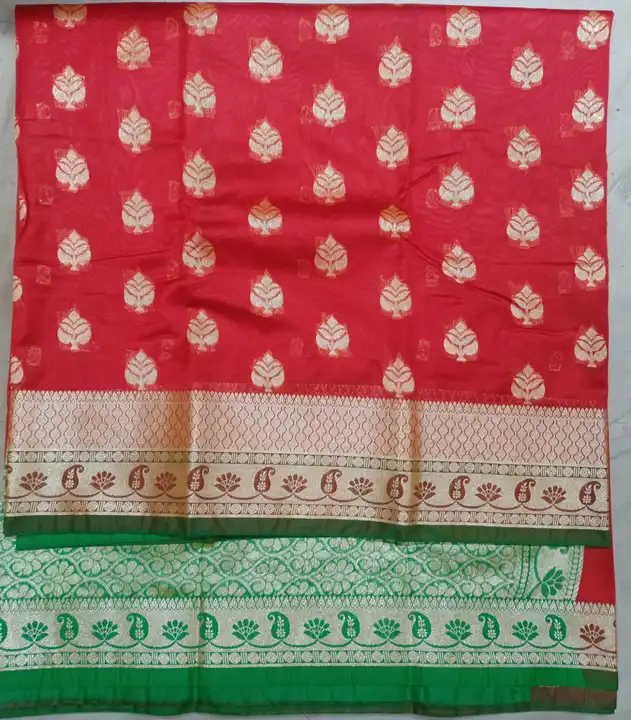 Soft cotton silk saree uploaded by Jain Saree Mandir on 3/7/2023