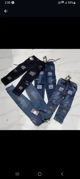 Kids jeans rugged uploaded by R.R.Sales on 3/8/2023