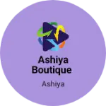 Business logo of Ashiya boutique