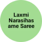 Business logo of Laxmi narasihasame saree sentar