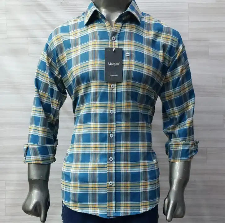 Check Shirt uploaded by Macbear Garments Pvt.Ltd. on 3/8/2023