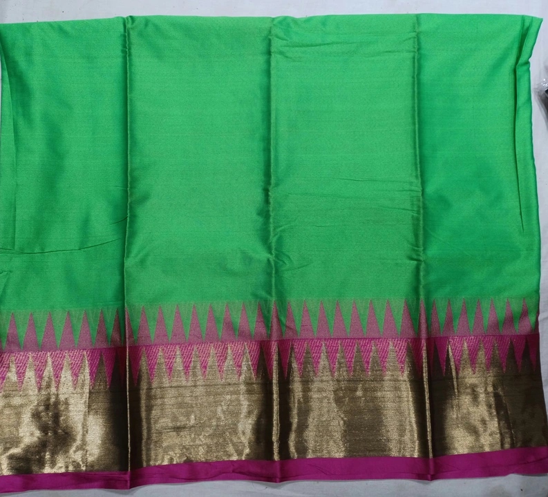 Soft aura cotton silk saree uploaded by Jain Saree Mandir on 3/8/2023