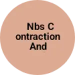 Business logo of NBS contraction and develop