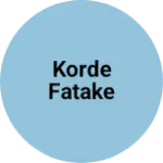 Business logo of korde fatake