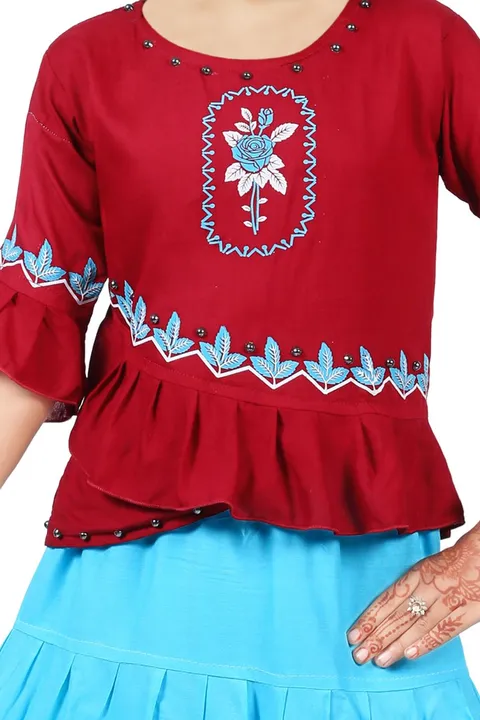 Maroon top skirt  uploaded by Fashion crown on 3/8/2023