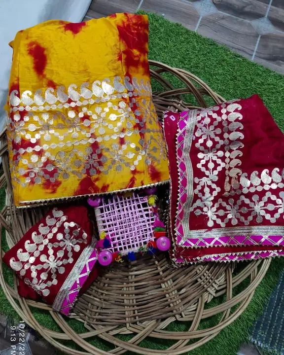 Product uploaded by Jaipuri wholesale gotta patti kurtis nd sarees on 3/8/2023
