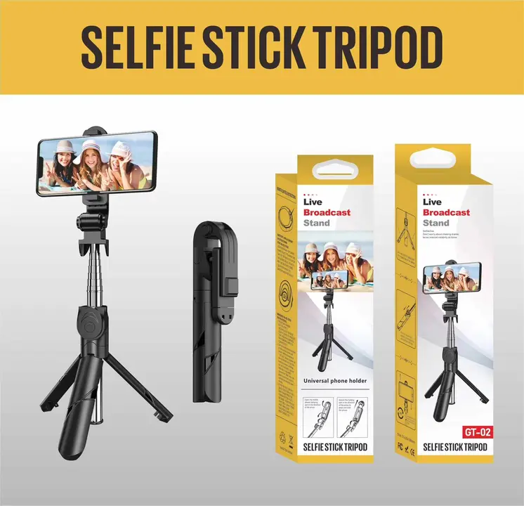 *GT-02  Selfie stick with stand original A Quality 100pcs* uploaded by Sargam Mobile on 3/8/2023