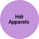 Business logo of HDR APPARELS