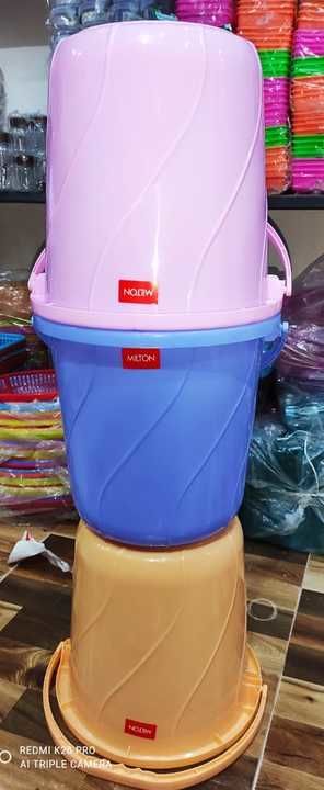 MILTON BACKET 20L.   140₹/PCS.    MRP   245₹ uploaded by Home&kitchan and toys house on 2/25/2021
