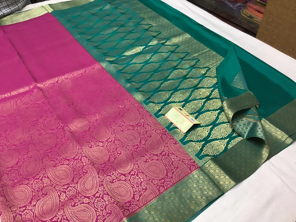 Pure Brocade Mysore silk saree  uploaded by Raj Silk Villa on 3/8/2023