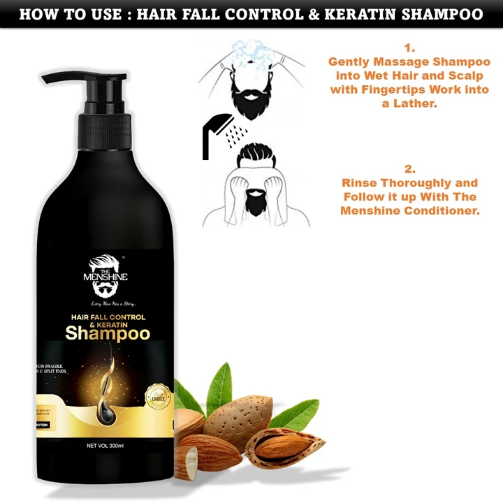 Hair Fall Control & Keratin Shampoo 300ml uploaded by DH CARE PRODUCTS on 3/8/2023