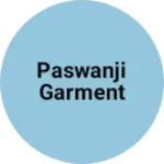 Business logo of Paswanji garment