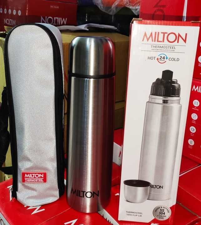 MILTON THERMOSTEEL.  FLIP LID. 1000       745₹/PCS.     MRP995₹ uploaded by Home&kitchan and toys house on 2/25/2021
