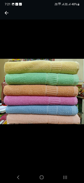 3672 Crape Solid Towel uploaded by Balaji Textiles on 3/8/2023