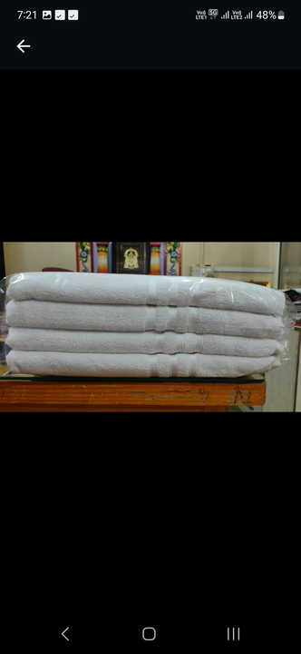 3672 White Towel uploaded by Balaji Textiles on 3/8/2023