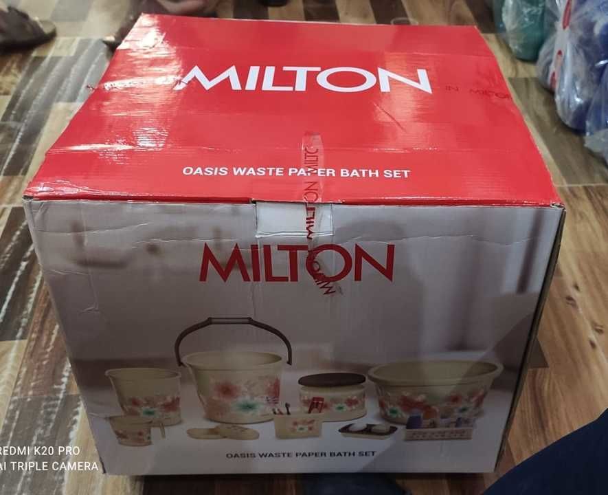 MILTON BATHROOM SET 6 PCS SET  730₹/PCS uploaded by Home&kitchan and toys house on 2/25/2021