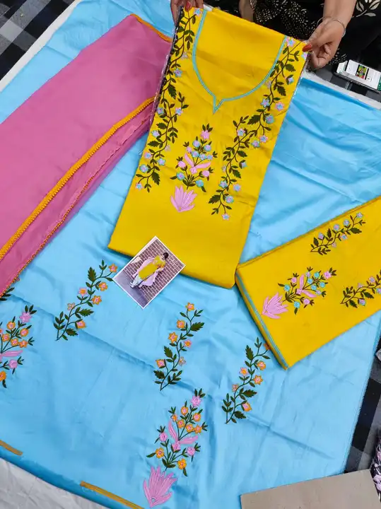 Jam cotton suit pure dupatta  uploaded by Manish sales on 3/8/2023