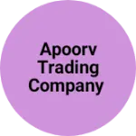 Business logo of Apoorv trading company