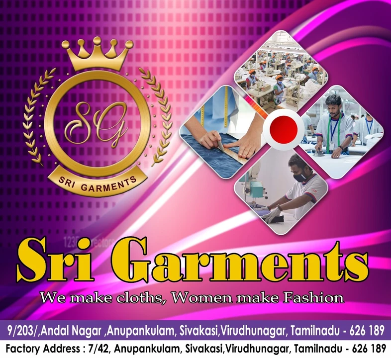 Visiting card store images of Sri Garments
