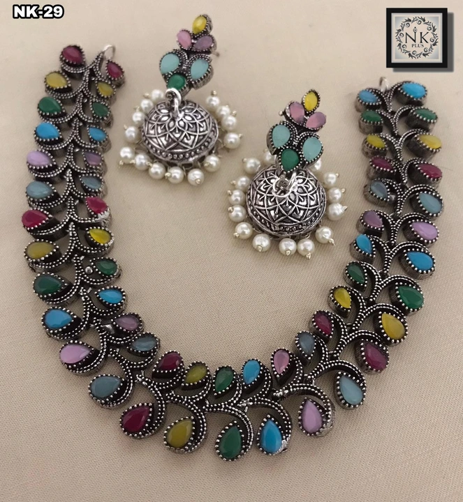Oxidised jewellery  uploaded by Nk jewellery on 5/28/2024