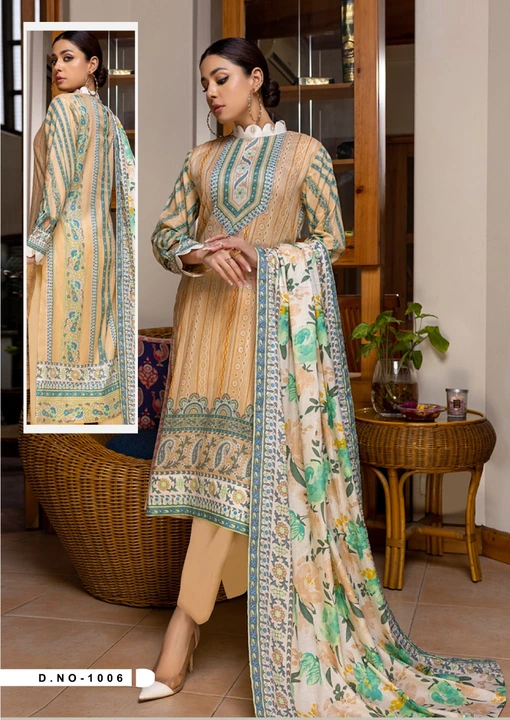 Pakistani dress

Febrci cotton

100 pis 

*Rate 355* uploaded by Krisha enterprises on 3/8/2023