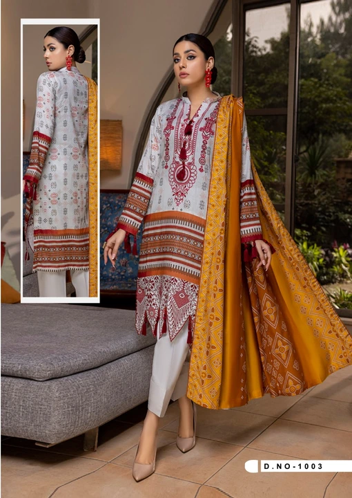 Pakistani dress

Febrci cotton

100 pis 

*Rate 355* uploaded by Krisha enterprises on 3/8/2023