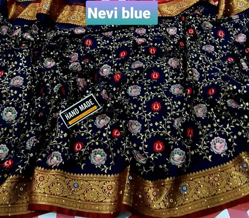 New arrival highest quality with full work  uploaded by Manufacture of banarasi fancy sarees  on 3/8/2023