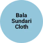 Business logo of Bala sundari cloth house
