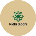 Business logo of Ridhi siddhi