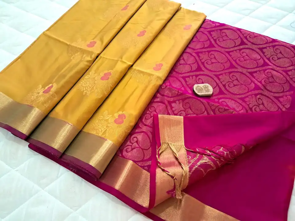 Post image Handloom pure Soft Silk saree