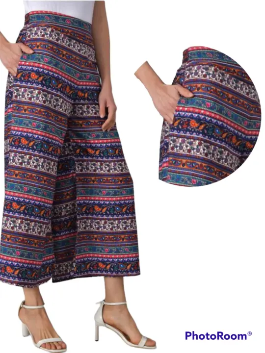Jaipuri Printed Plazzo with pocket like trouser  uploaded by Rathore Fashion House on 3/9/2023