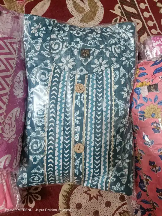Kurti pant dupatta cotton uploaded by Ruhi Collection  on 3/9/2023