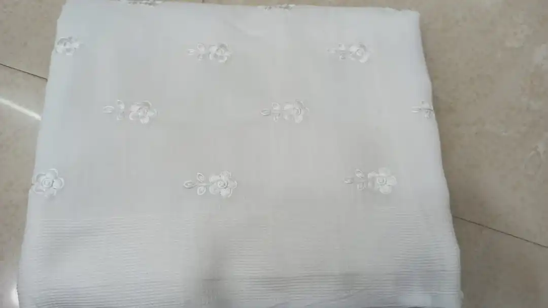 White linen work  uploaded by N k sarees on 3/9/2023