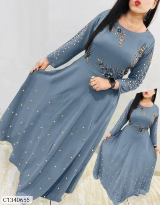 *Product Name:* New Embroidered Georgette Floor Length Kurti

*Details:*
Package Contain: Kurti 
Fab uploaded by Krishan on 3/9/2023